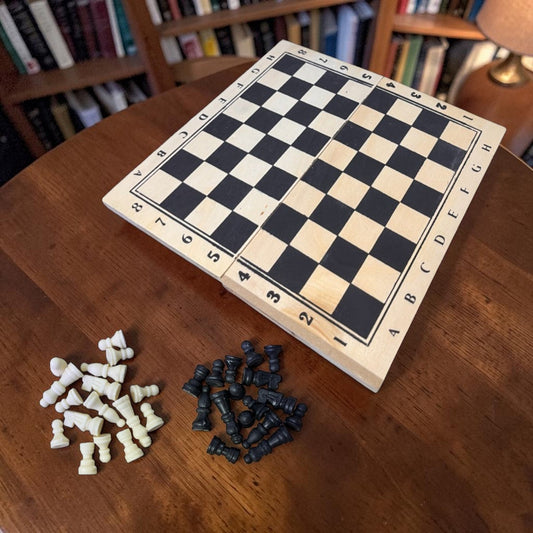 JUEGO AJEDRES MADERA