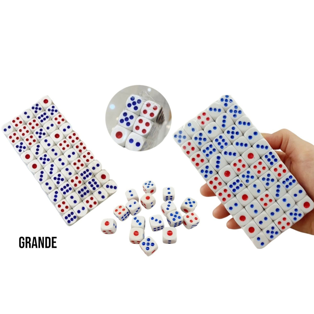 DADOS PUNTO COLORES GD (100)