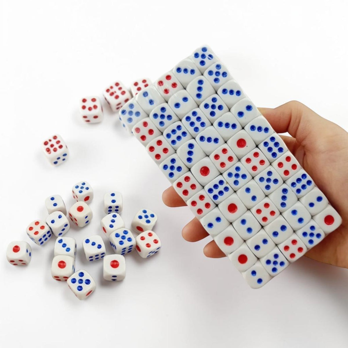 DADOS PUNTO COLORES GD (100)