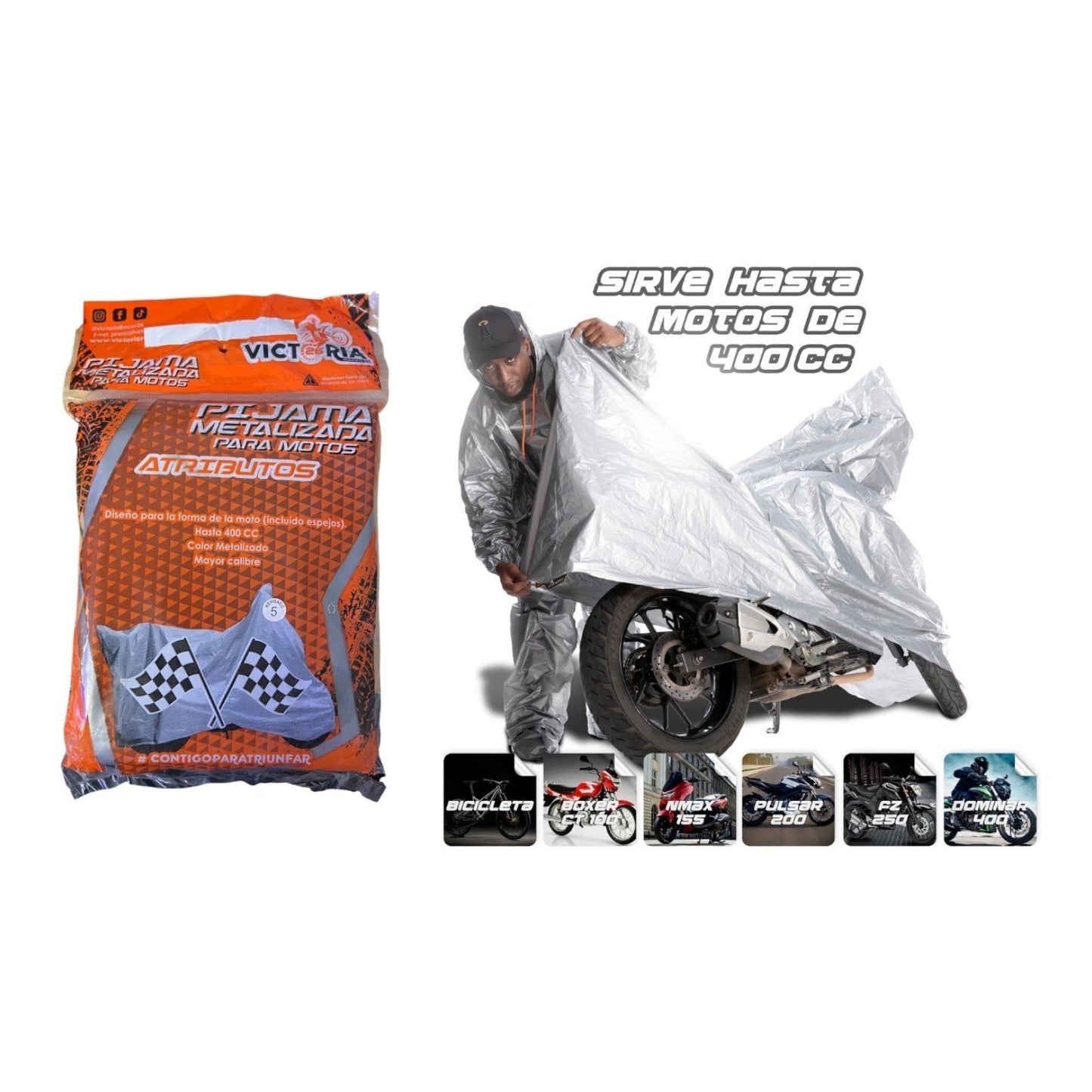 Carpa Pijama para Moto Impermeable
