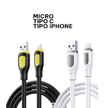 REMAX CABLE CARGA SILICONA  2