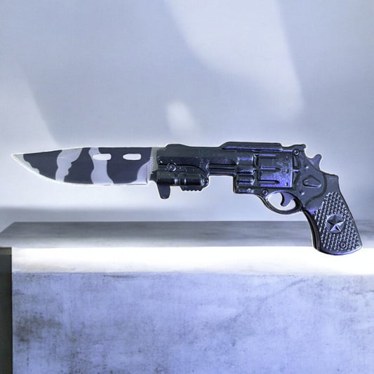 NAVAJA REVOLVER CAMUFLADA NEGRA