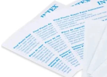 Hojas de instrucciones del paquete de parches autoadhesivos Intex 59631