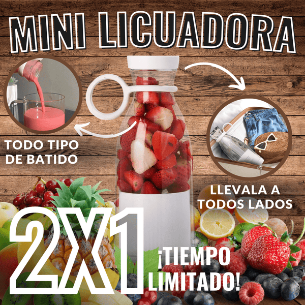 Licuadora portable Promo 2X1