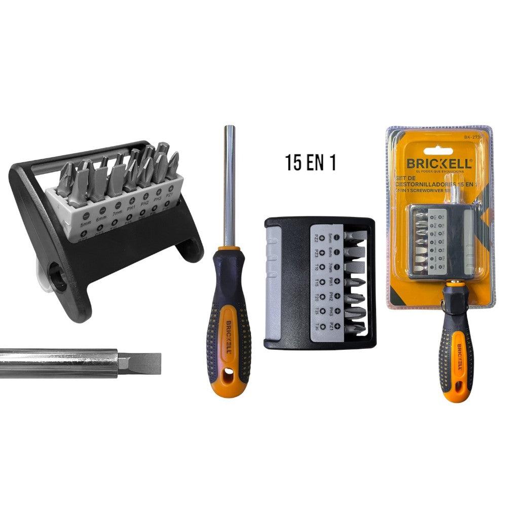 SET DE DESATORNILLADORES 15 EN 1