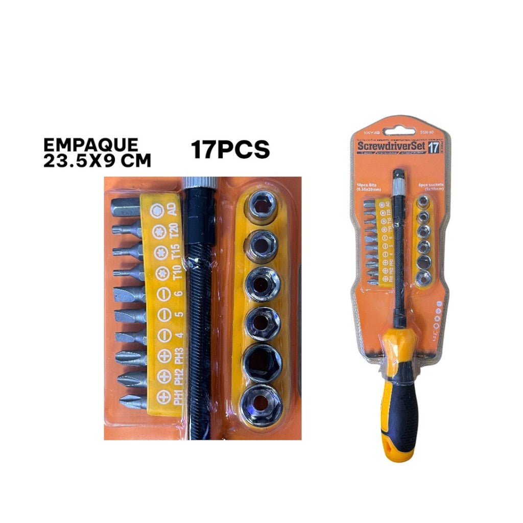 SET HERRAMIENTAS 17PCS
