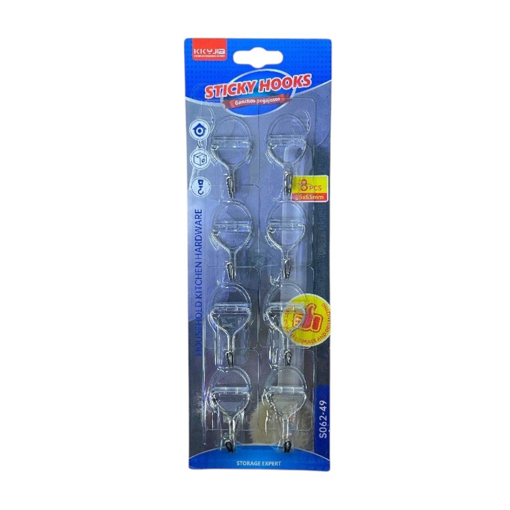 KIT GANCHOS ADHESIVOS (8PCS)