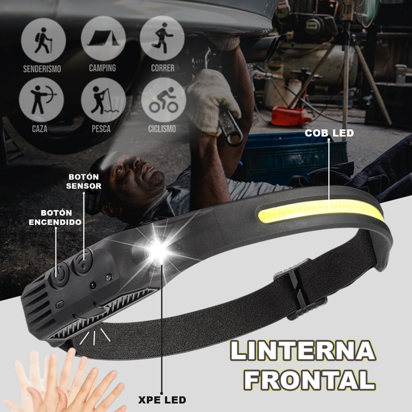 LINTERNA FRONTAL LED