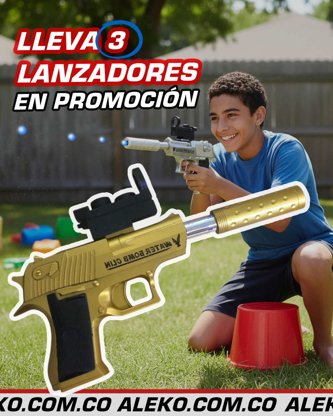 LANZADOR DE HIDROGEL + ENVIO GRATIS