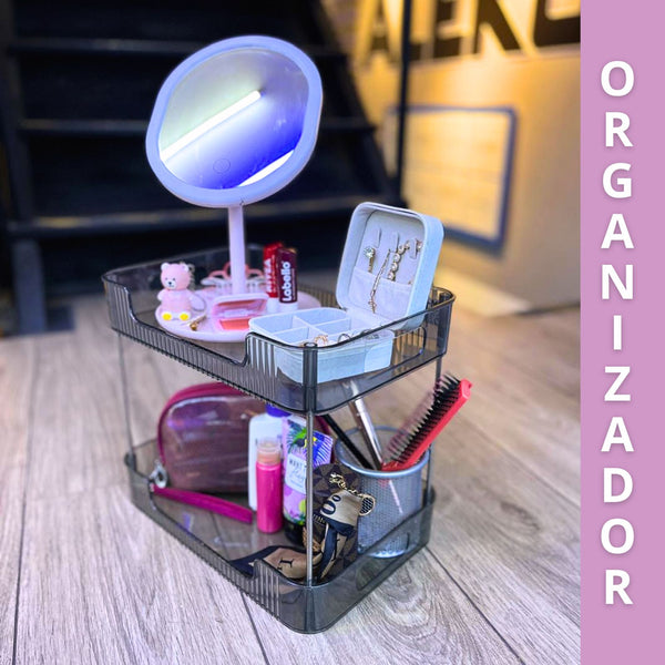 ORGANIZADOR DOBLE NIVEL PARA TOCADOR