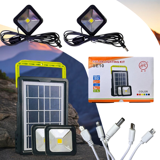 LAMPARA (PANEL SOLAR+2 REFLECTORES)