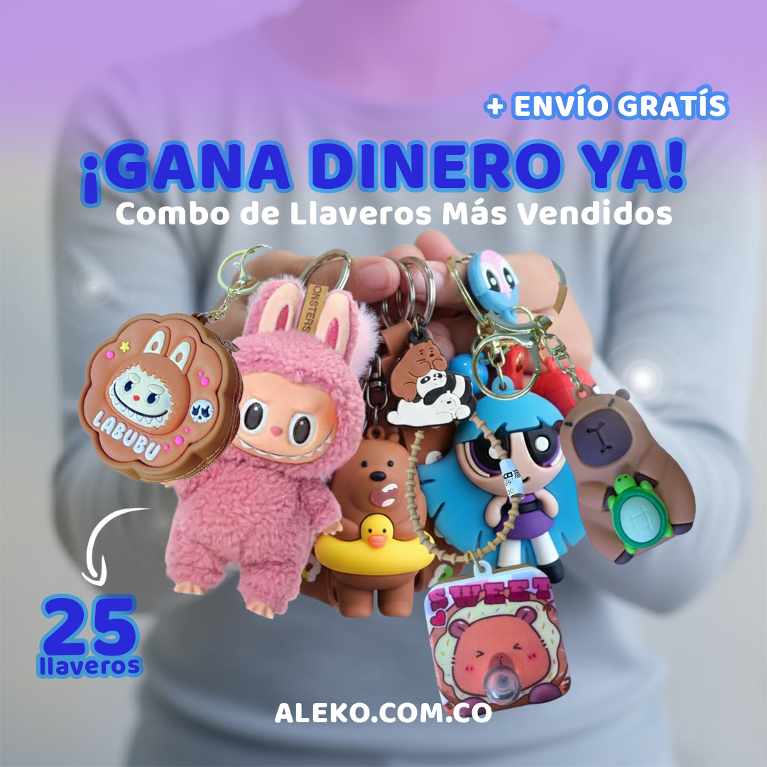 COMBO LLAVEROS X25 + ENVÍO GRATIS
