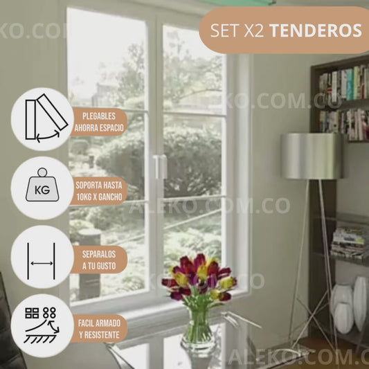 COMBO TENDEDERO ROPA X2
