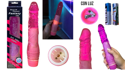 VIBRADOR CON LUZ GRUESO