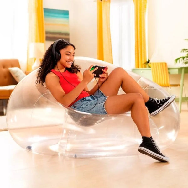 INTEX SOFA INFLABLE TRASPARENTE