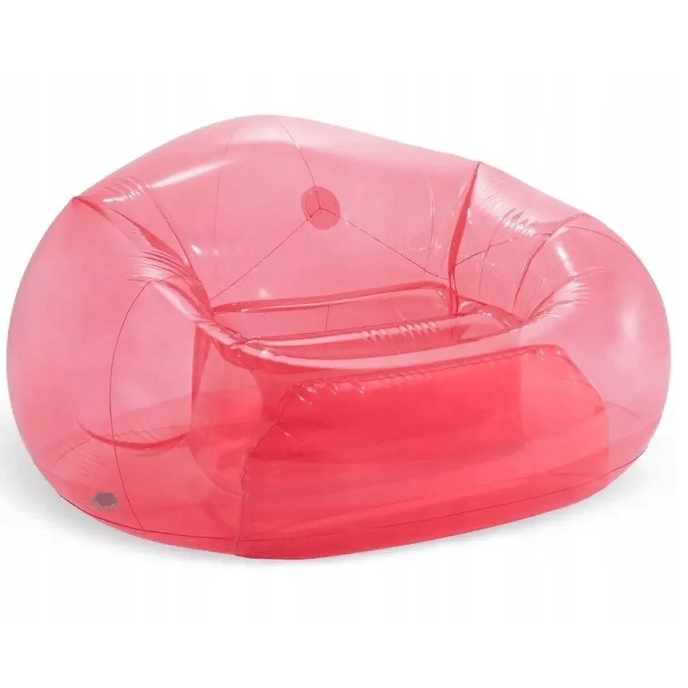 Sillón inflable rosado INTEX, vista lateral
