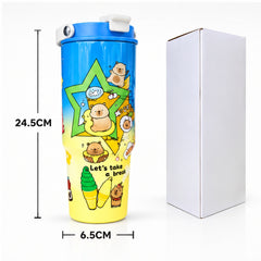 Termo infantil CH20503, 24,5 cm de alto y 6,5 cm de ancho.