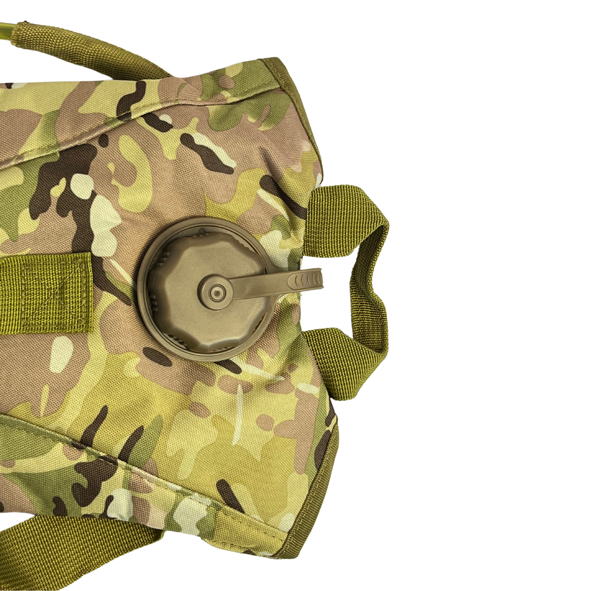 Mochila de hidratación camuflada con bolsa y manguera