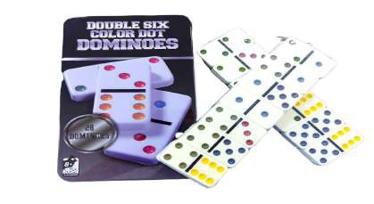 DOMINO DOBLE 6 METALIC COLORES *24